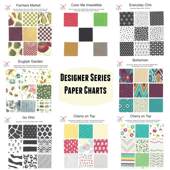 Stampin Up Designer Series Paper Color Chart